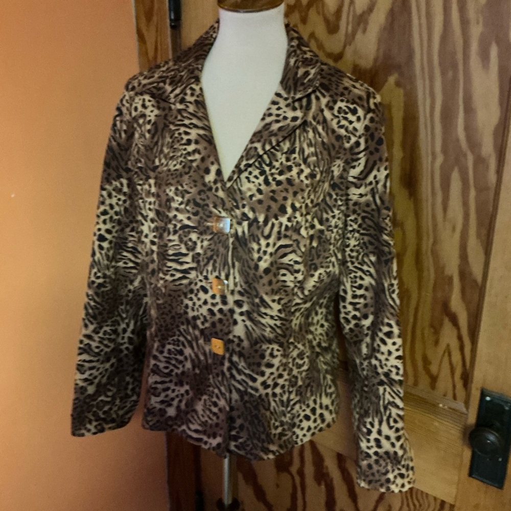 Joan Rivers Animal Print Jacket - Picture 12 of 14